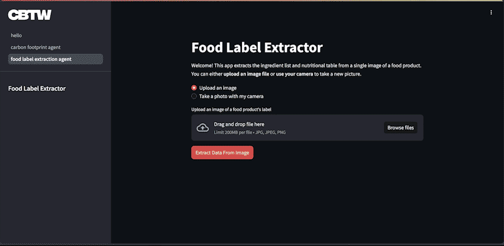 Agentic Ai & Databricks: Demonstration of snapping a product and get an estimation of it's climate impact